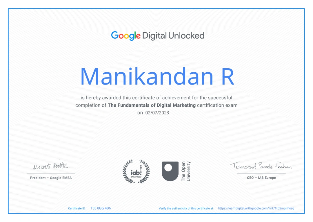 the fundamentals of digital marketing